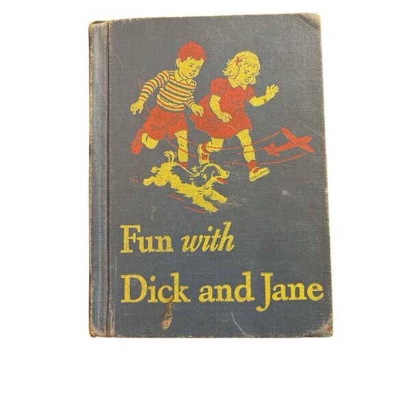 Vintage 1946-47 Fun with Dick and Jane Scott Foresman Hardcover Classic Reader - Picture 1 of 6